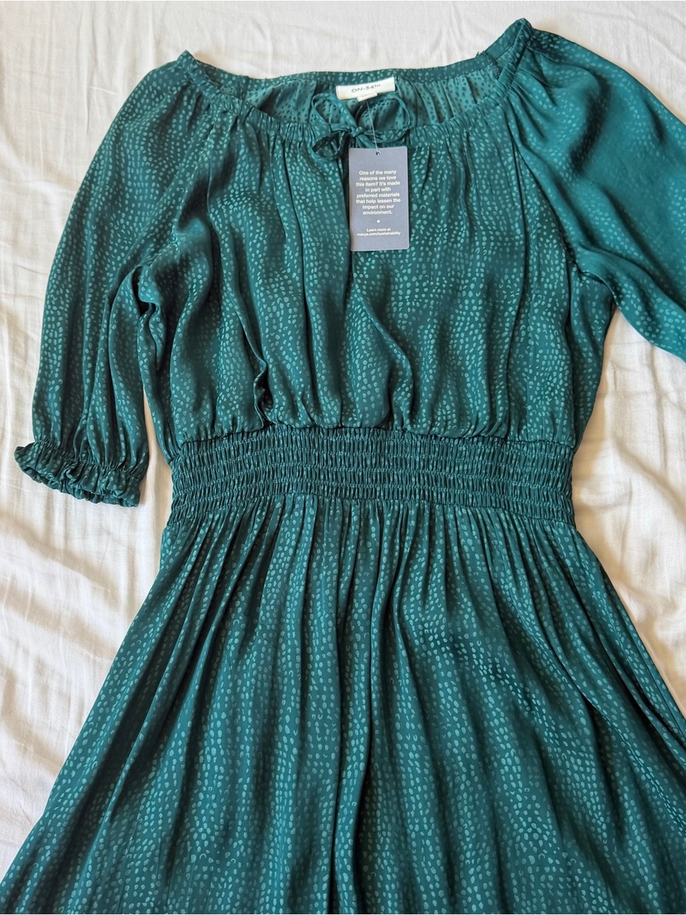 NWT On 34th S tiered maxi dress green - Picture 6 of 10